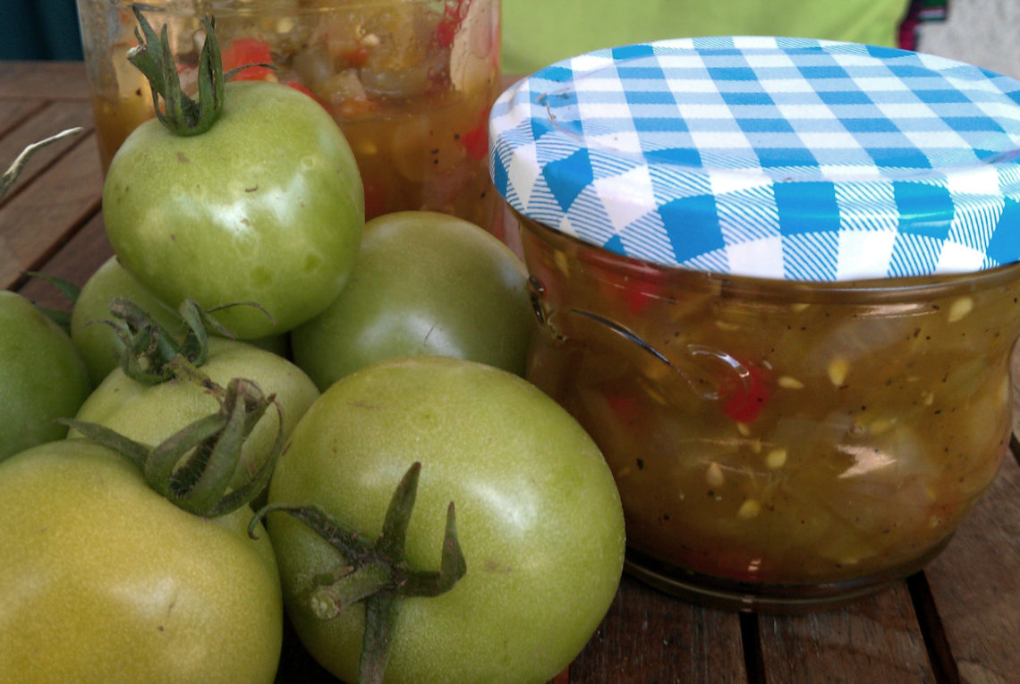 Grüne Tomaten Chutney Rezepte aus dem Garten