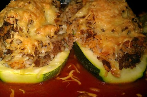 gefüllte zucchini