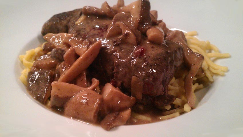 Hirschfilet mit Shiitake