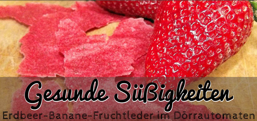 Fruchtleder Erdbeere-Banane