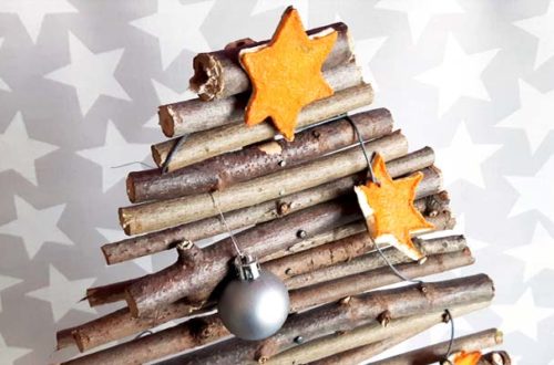 DIY Weihnachtsbaum aus Holz