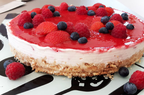 Cheesecake mit Erdbeeren