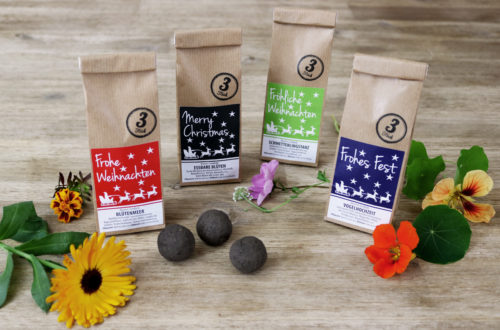 Seedballs Weihnachts-Edition Blumen-Seedbombs von MISS GREENBALL