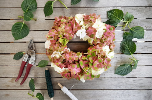 Hortensienkranz DIY Muttertag Magical Hortensia