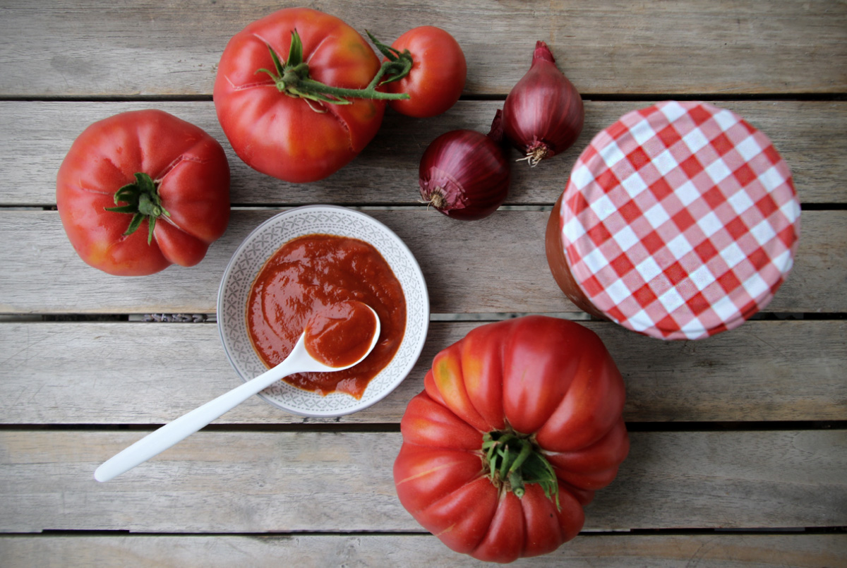 Tomaten Ketchup selber machen - Tomaten aus dem Garten