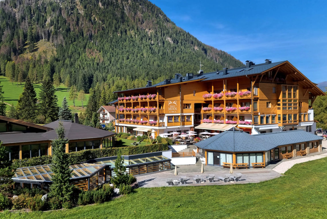 Ein Paradies vor den Dolomiten - Entspannung pur im Bad Moos Aqua Spa Resort in Sexten